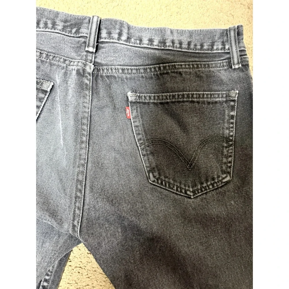 Levis 505 Jeans Mens 36x30 Black Regular Fit Denim Pants Cotton Levi's 2010 Y2K